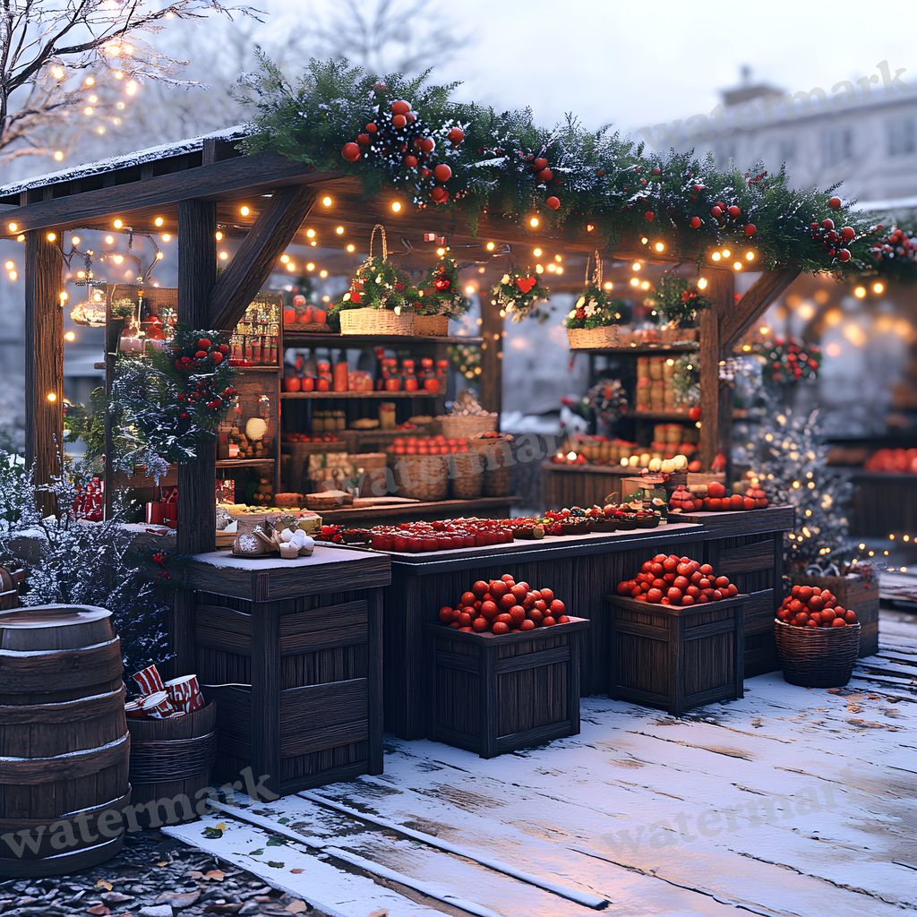 Classic Christmas Backdrop Images