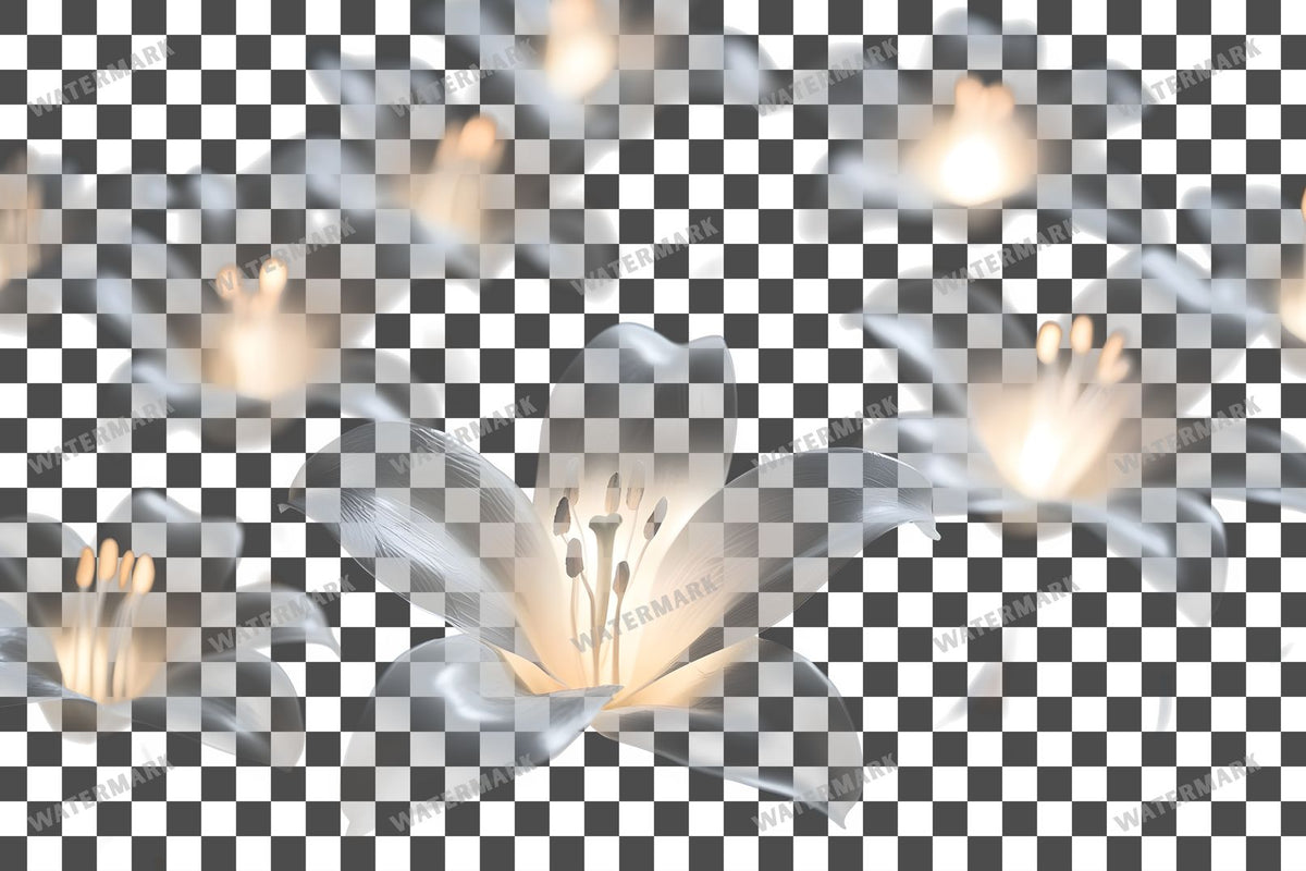 Easter Lilies Transparent Overlay Pngs