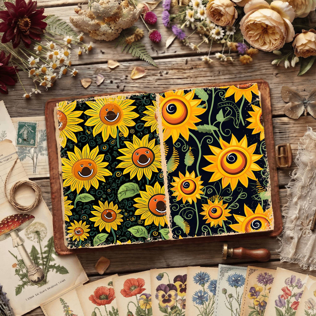 Floral Digital Papers