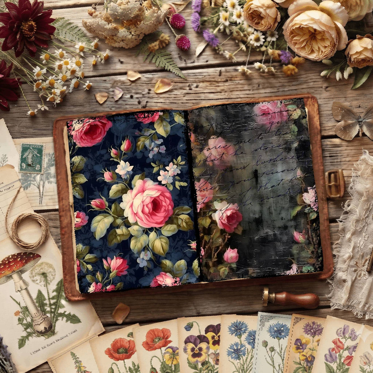 Floral Digital Papers
