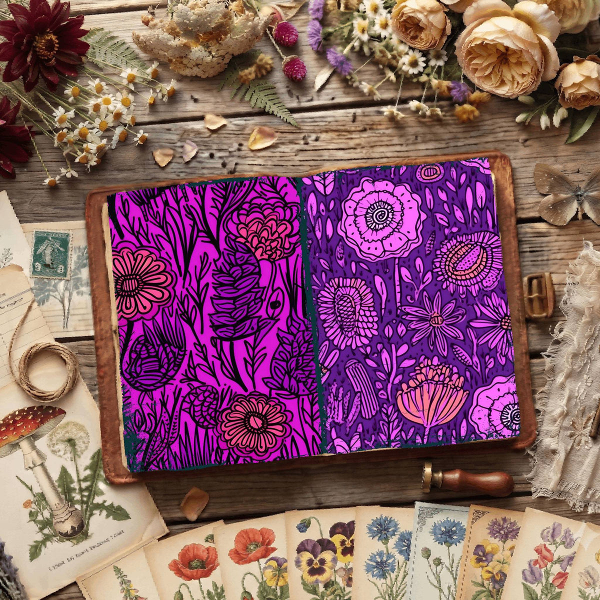 Floral Digital Papers