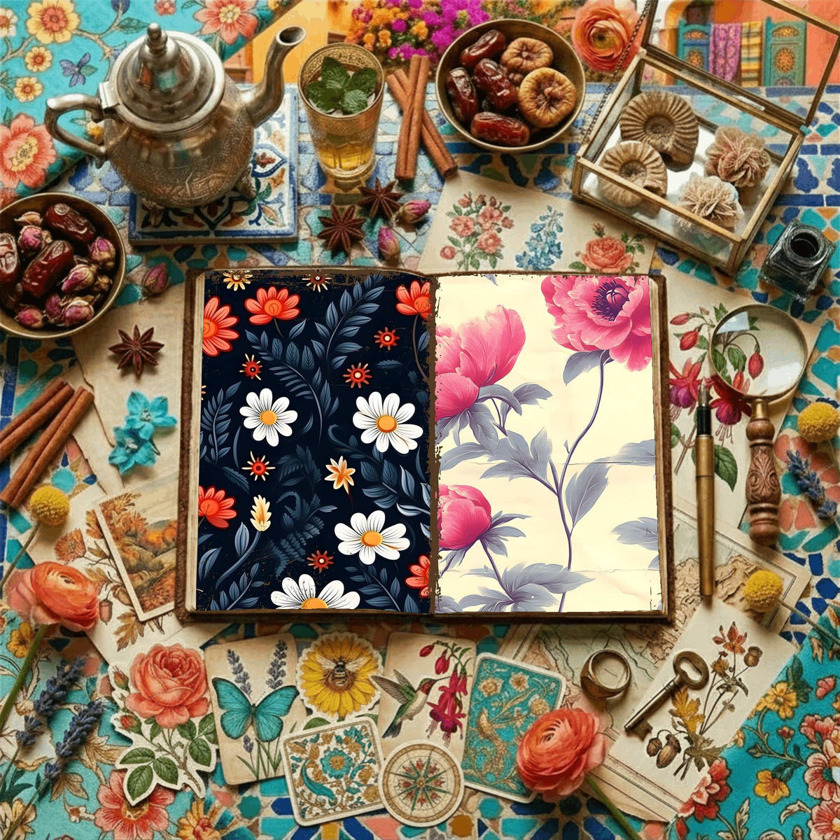 Floral Digital Papers