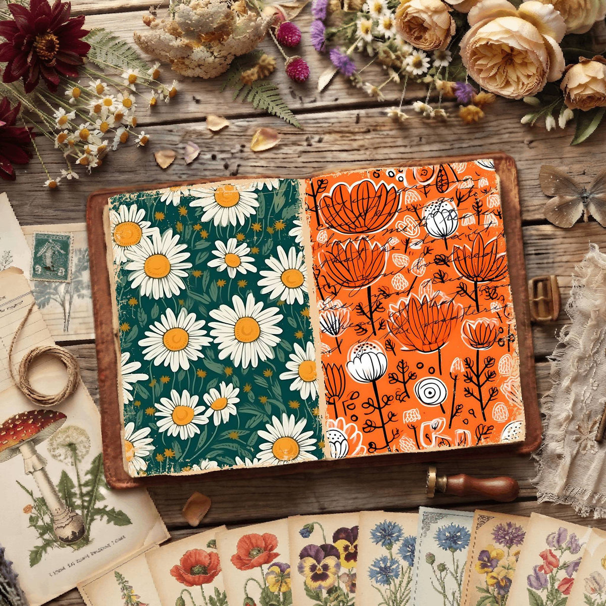 Floral Digital Papers
