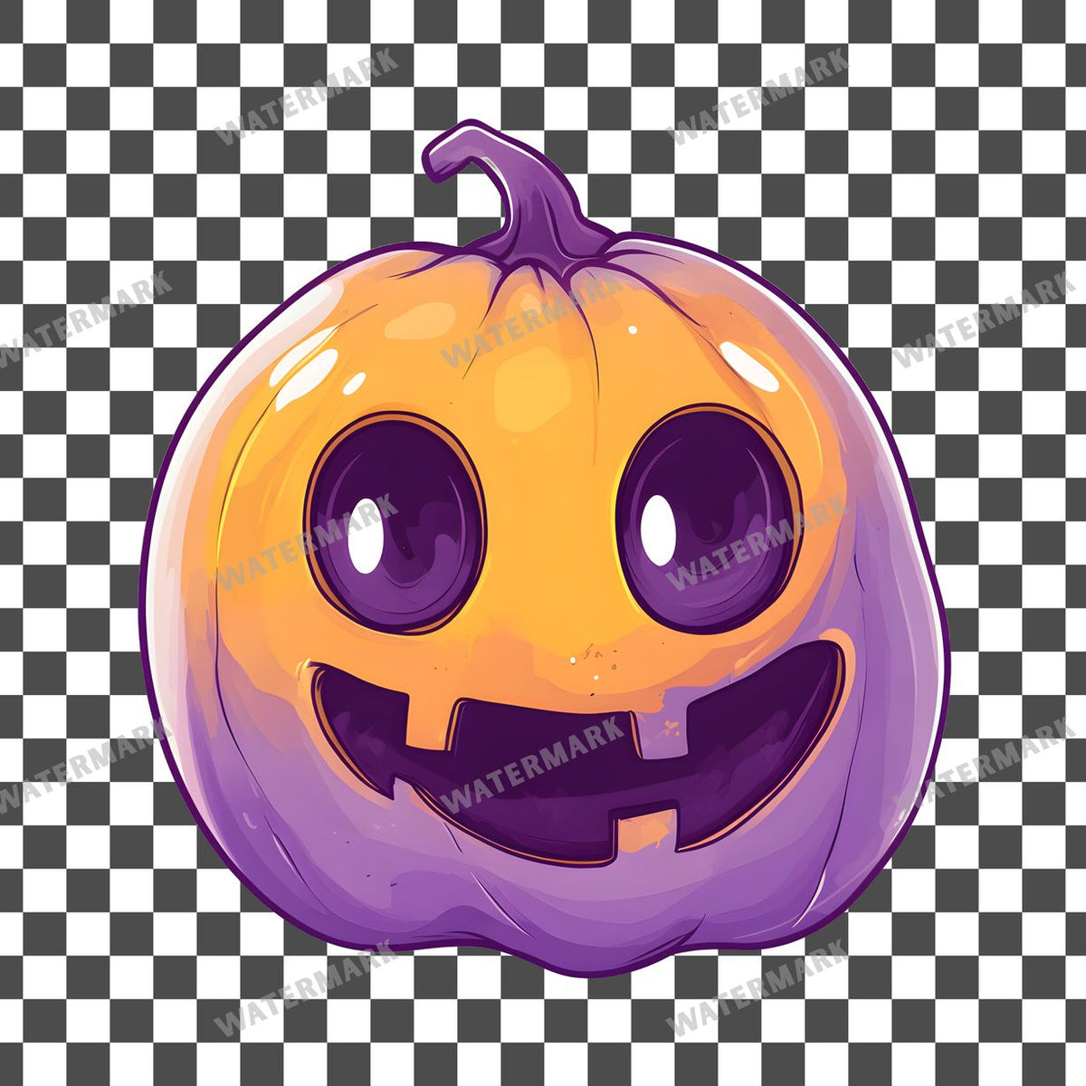 Halloween Kawaii Style Clipart Pngs