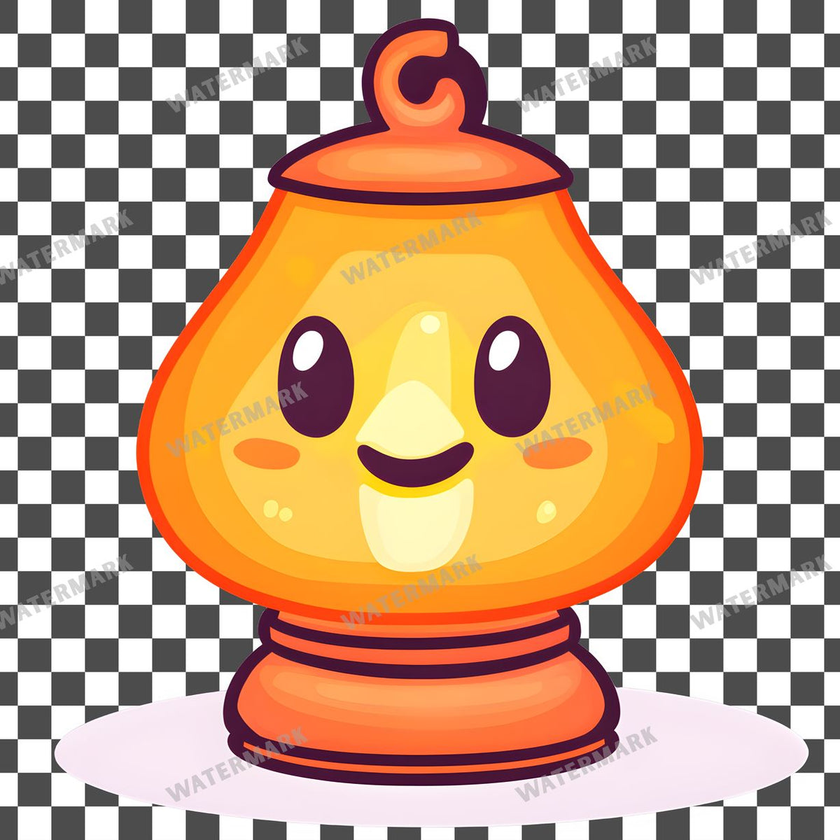 Halloween Kawaii Style Clipart Pngs