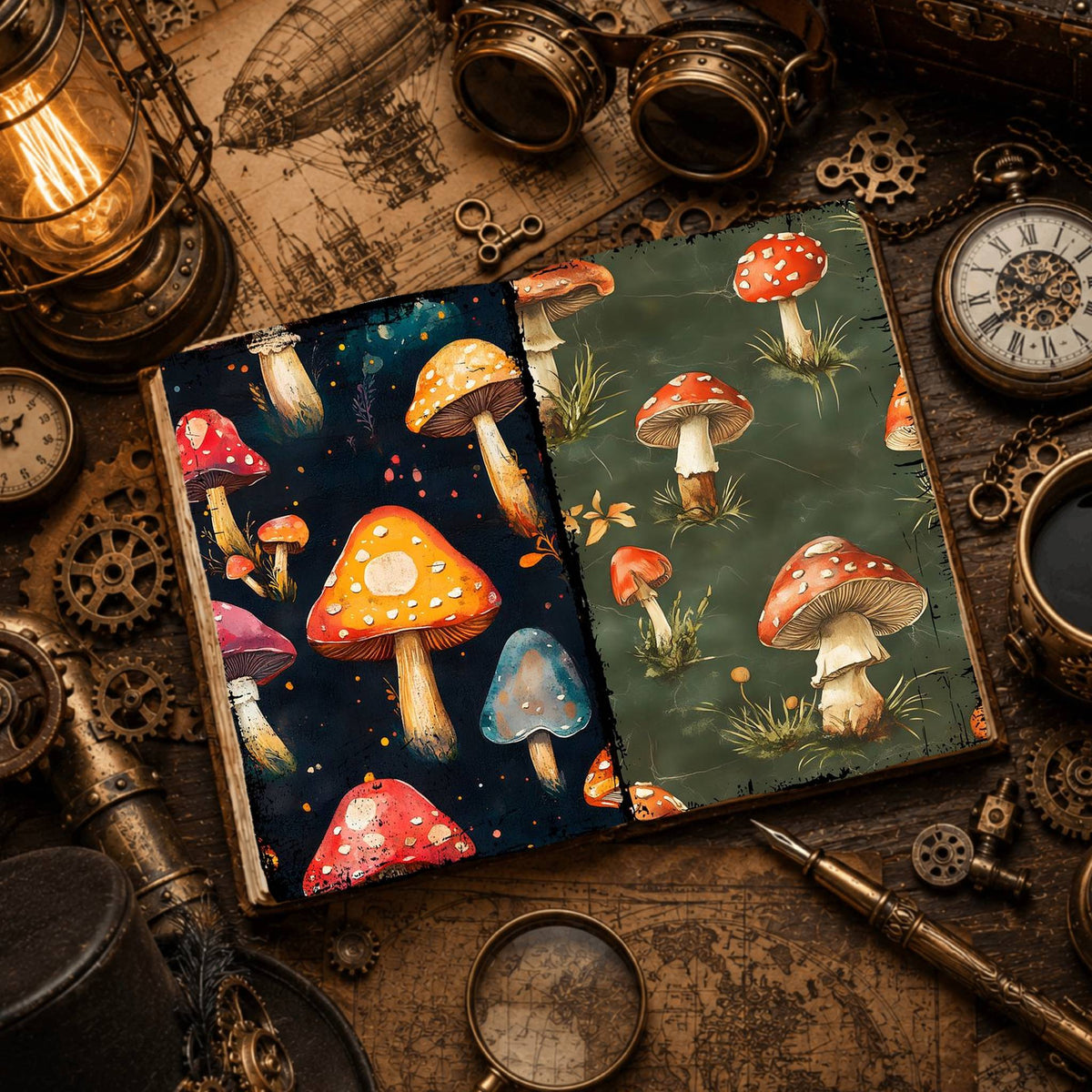 Mushroom Digital Papers