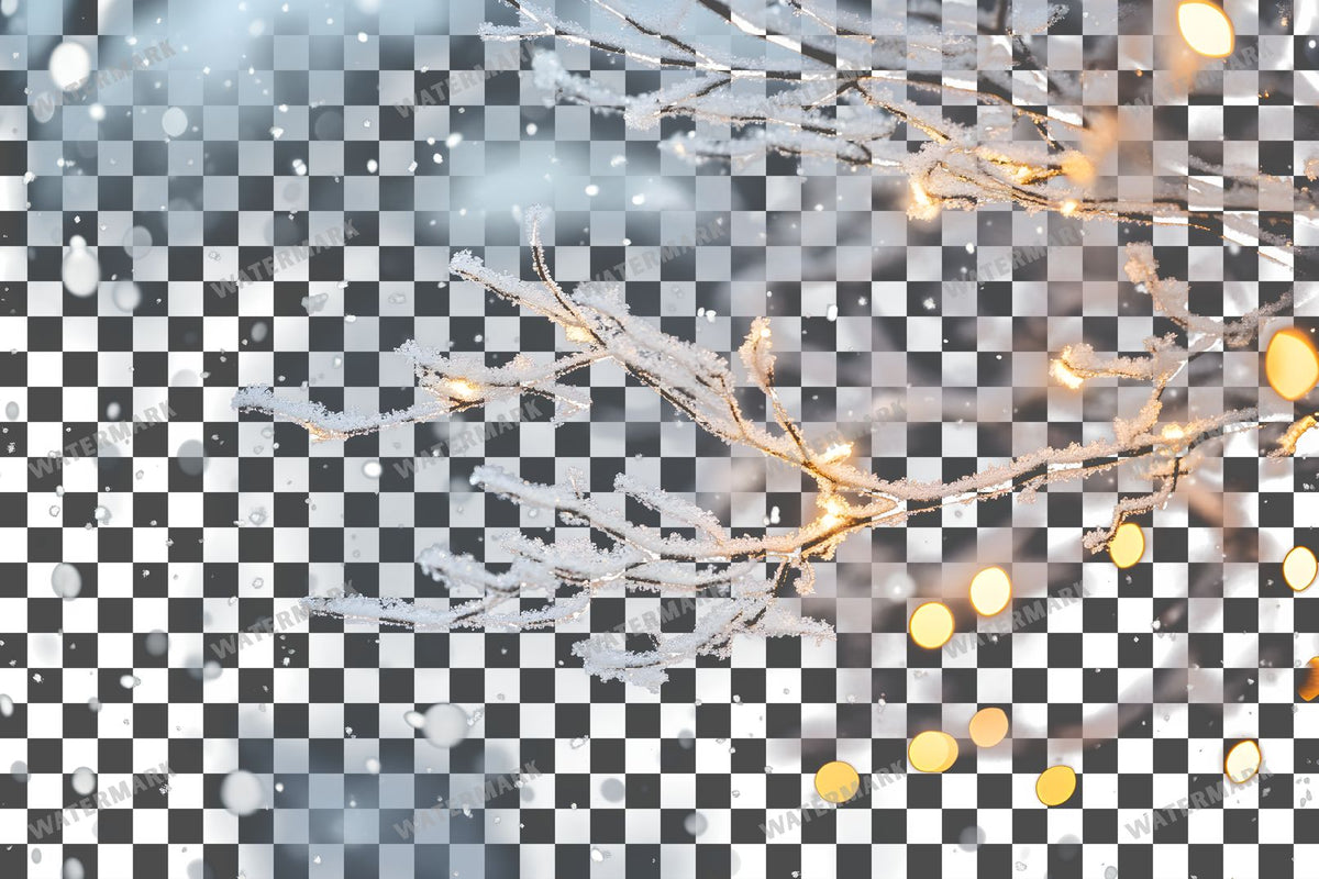 Snowy Day Lighting Soft White Transparent Overlay Pngs