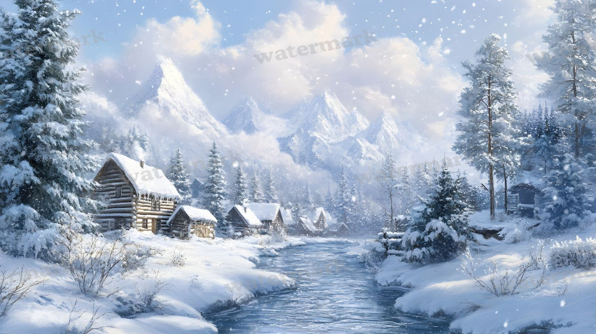 Winter Snow Backdrop Images