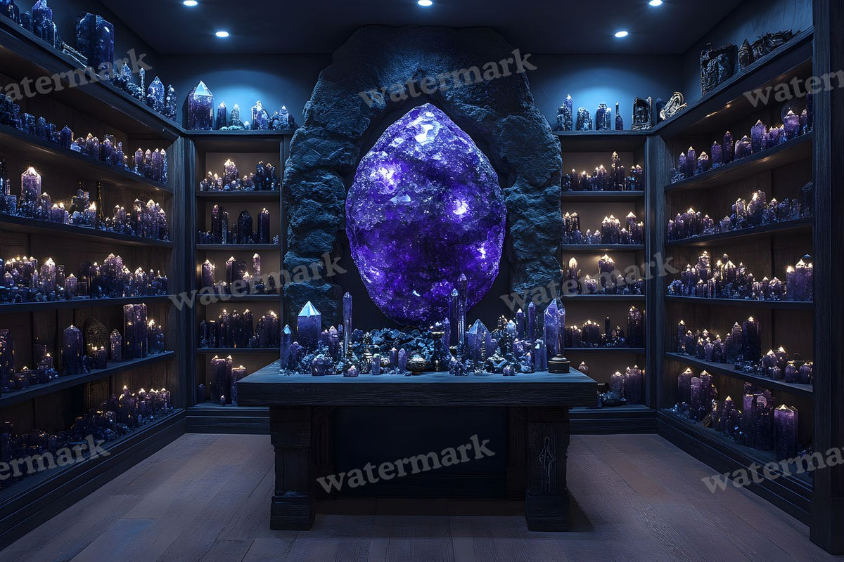 Witchs Crystal Den Backdrop Images