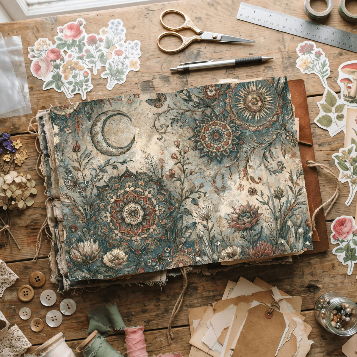 Celestial Mandala Garden Paper