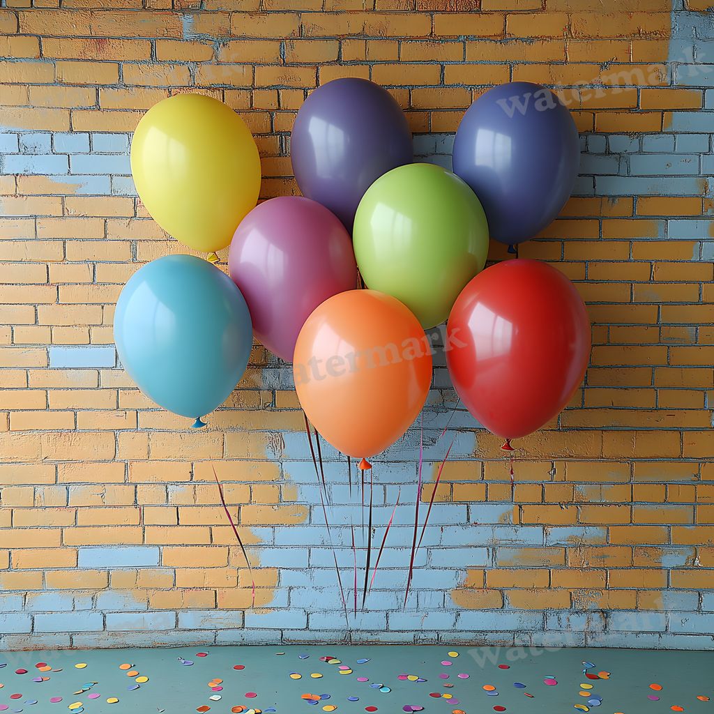 Rainbow Balloon Backdrop Images