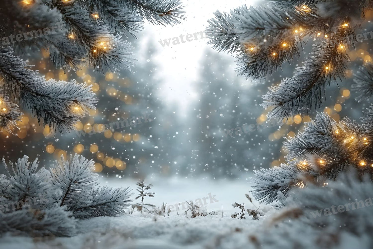 Snowy Forest Backdrop Images