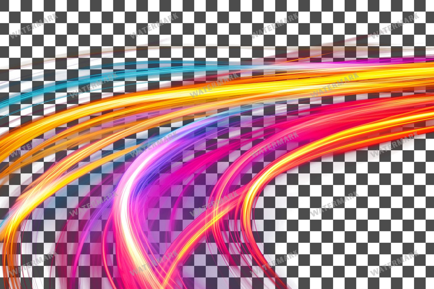 Abstract Light Streaks Transparent Overlay Pngs
