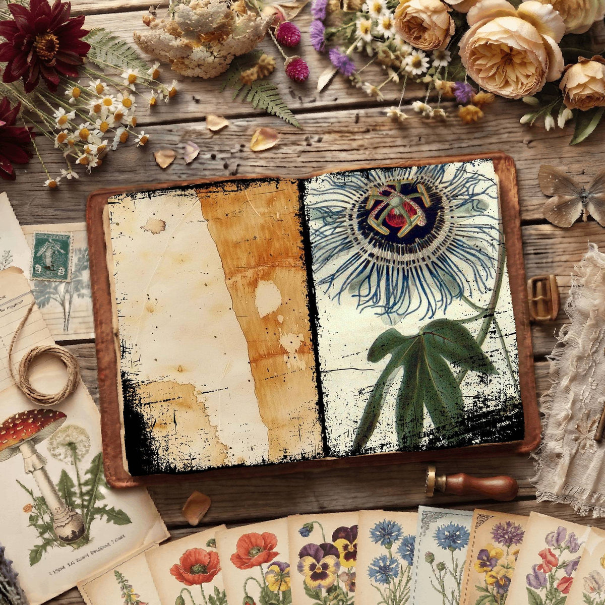 Botanical Illustrations Digital Papers