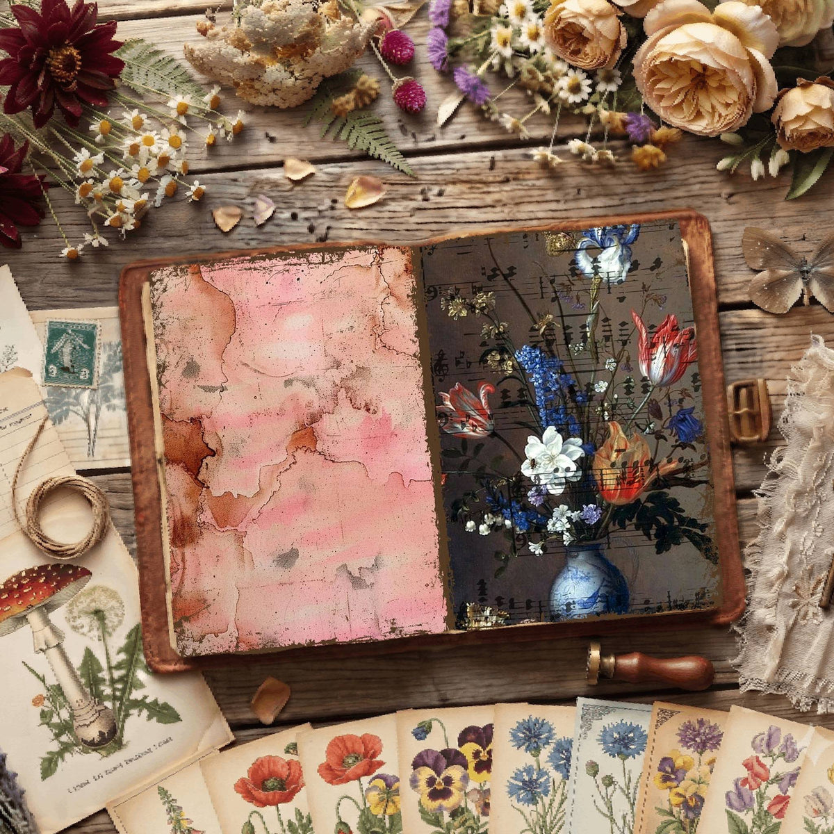 Botanical Illustrations Digital Papers