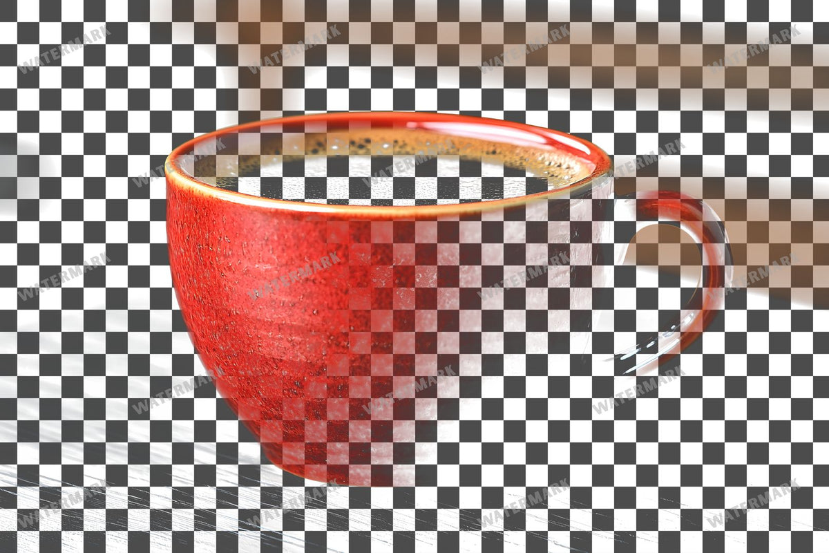 Coffee Cup PNG overlay on a transparent checkered background, preview 36