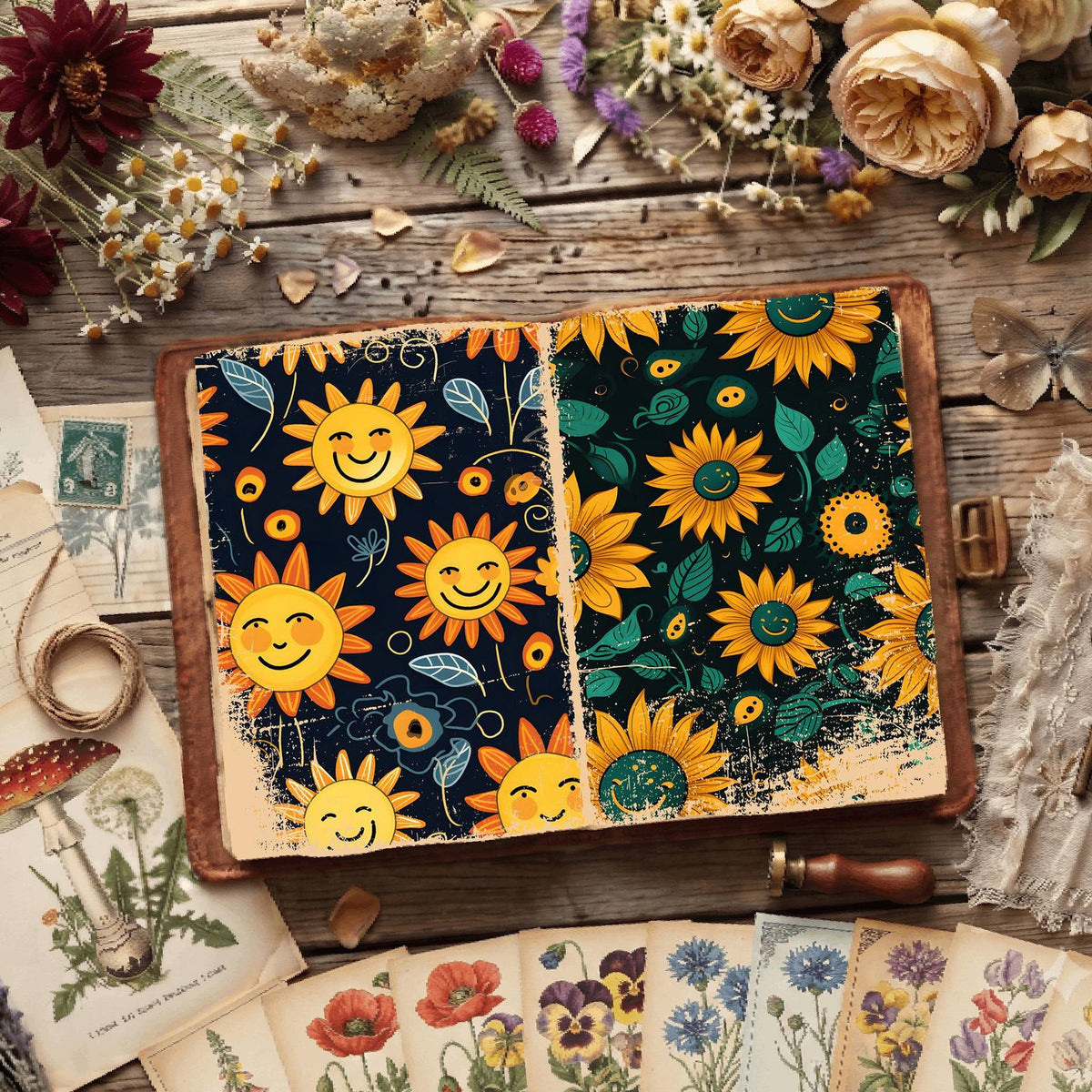 Floral Digital Papers