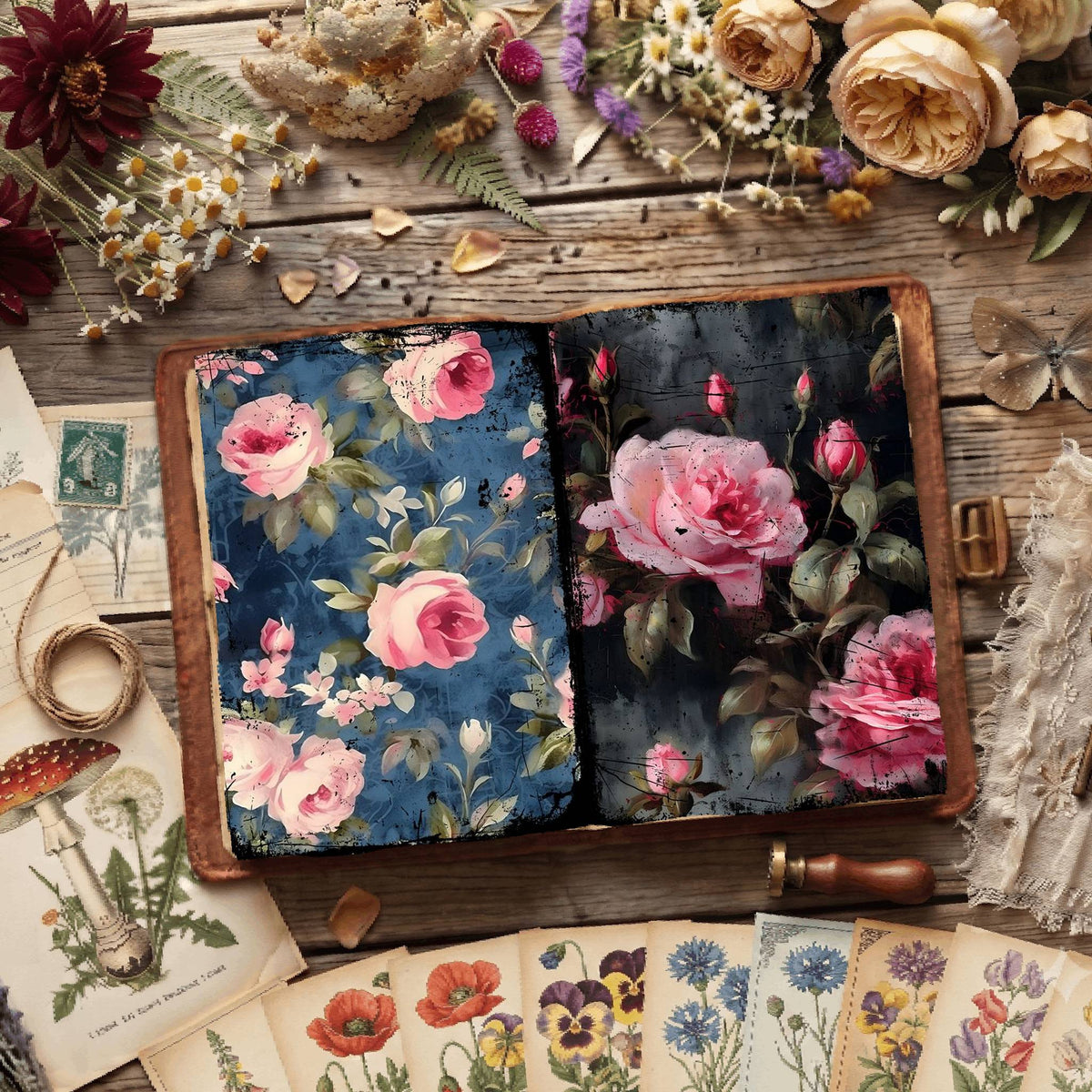 Floral Digital Papers