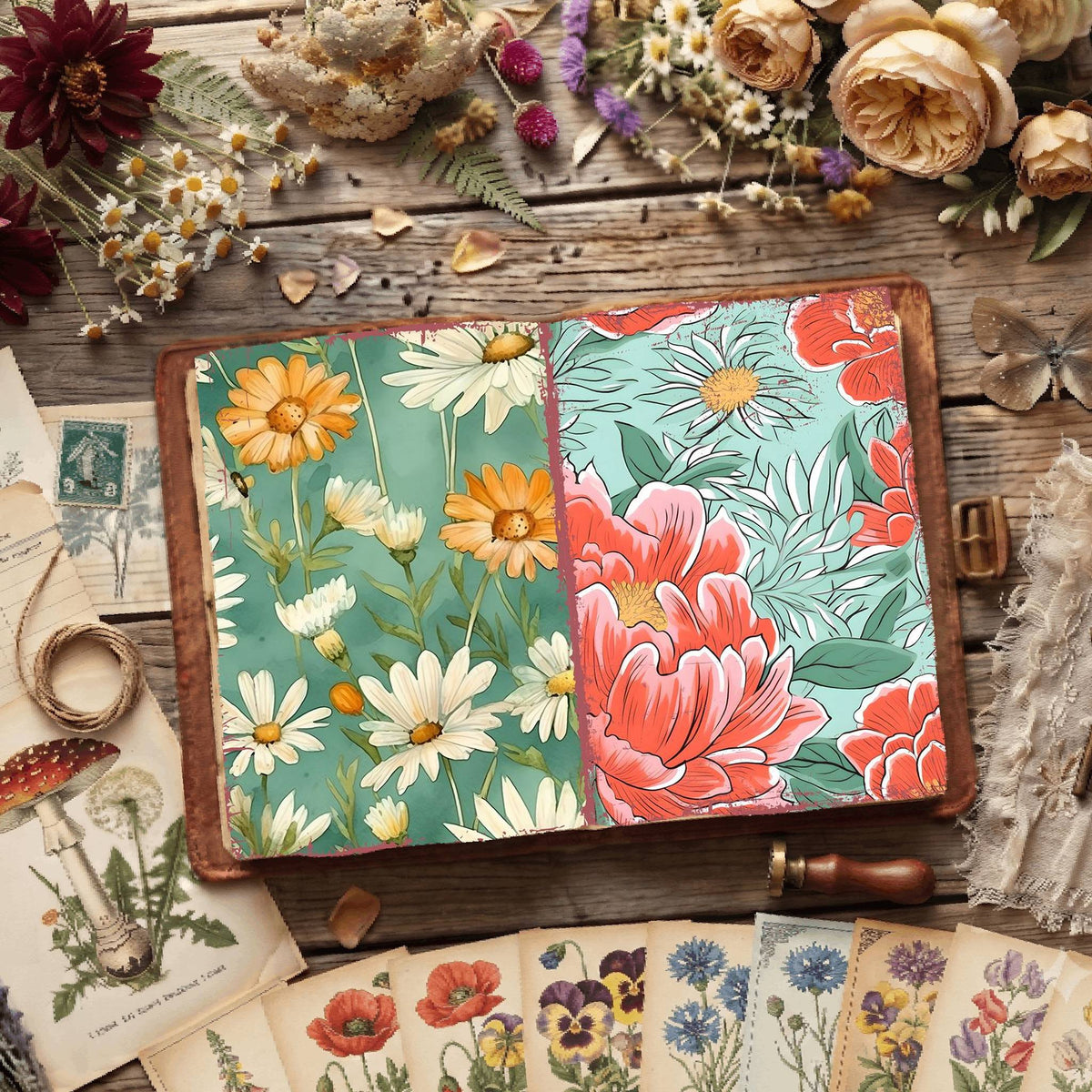 Floral Digital Papers