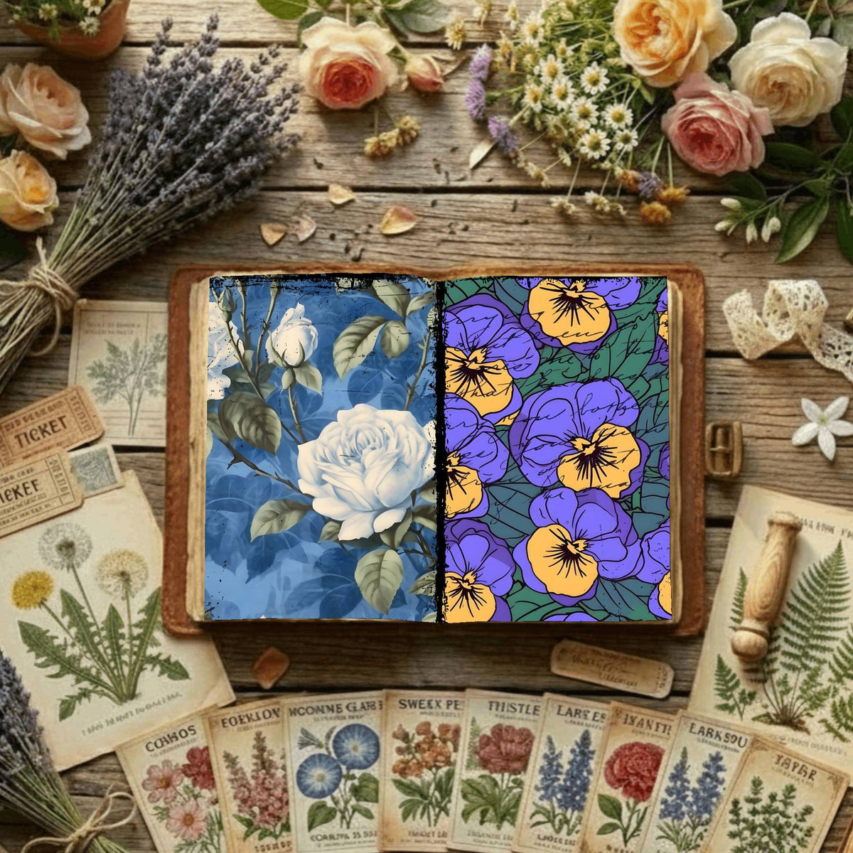 Floral Digital Papers