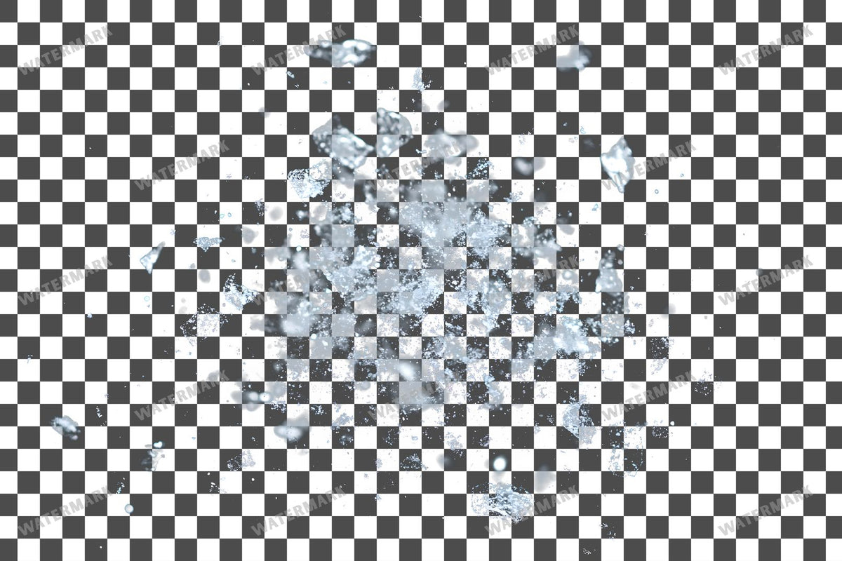 Snowflake Flurry Overlay Swirling Flakes