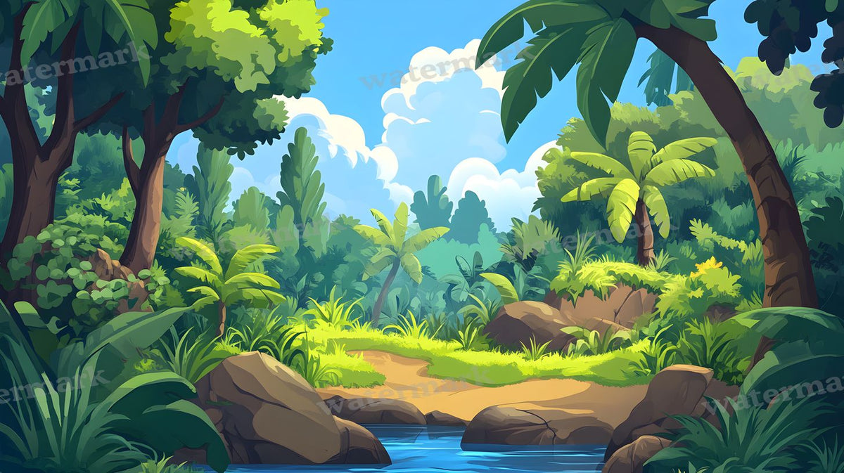 Tropical Forest Backdrop Images