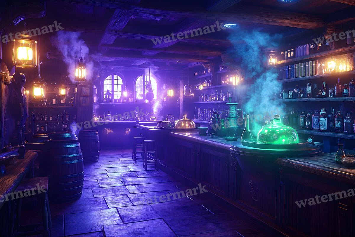 Witch Potion Room Backdrop Images