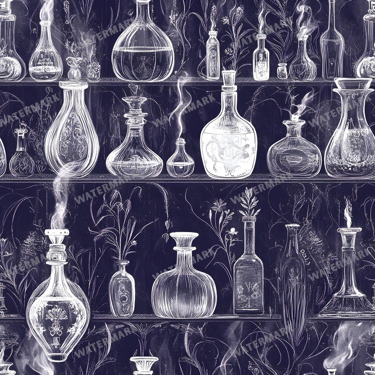 Witchcraft Seamless Pattern
