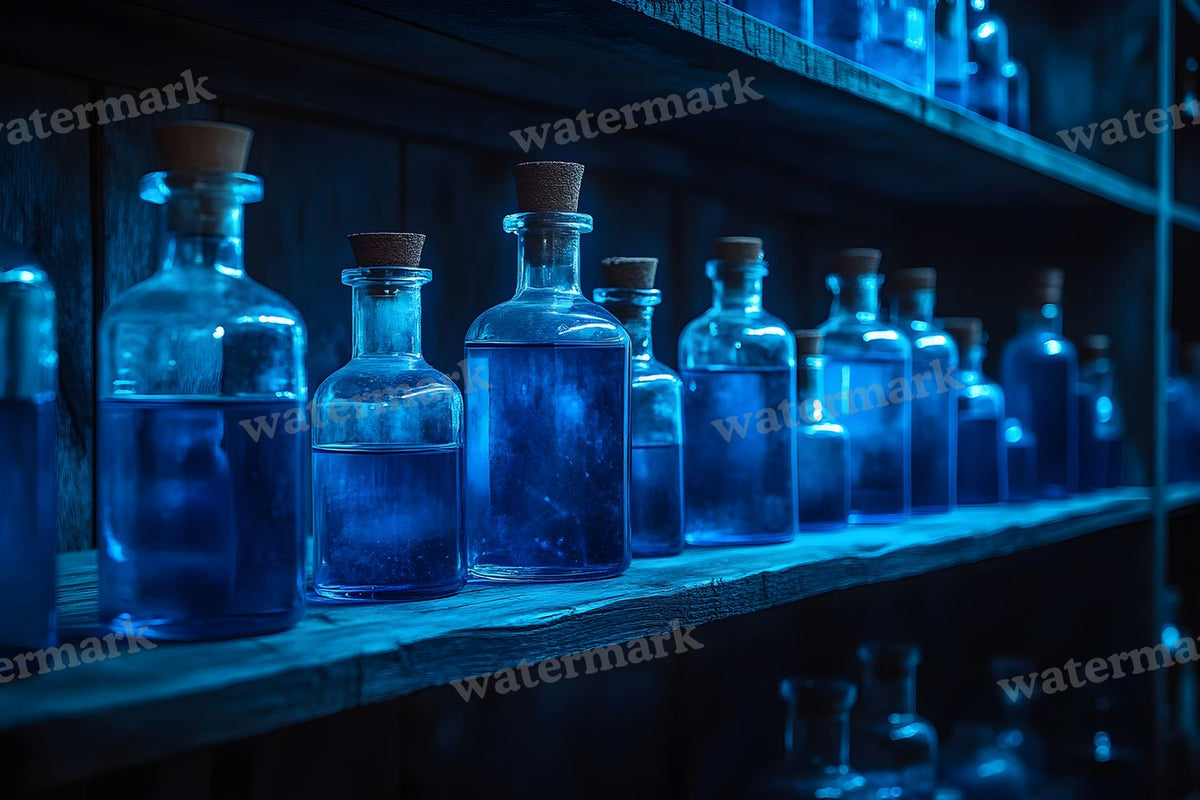 Witchs Apothecaryblue Backdrop Images