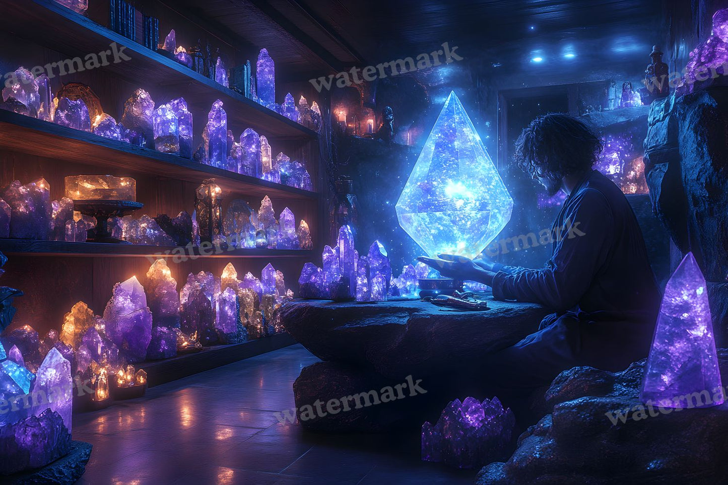 Witchs Crystal Den Backdrop Images