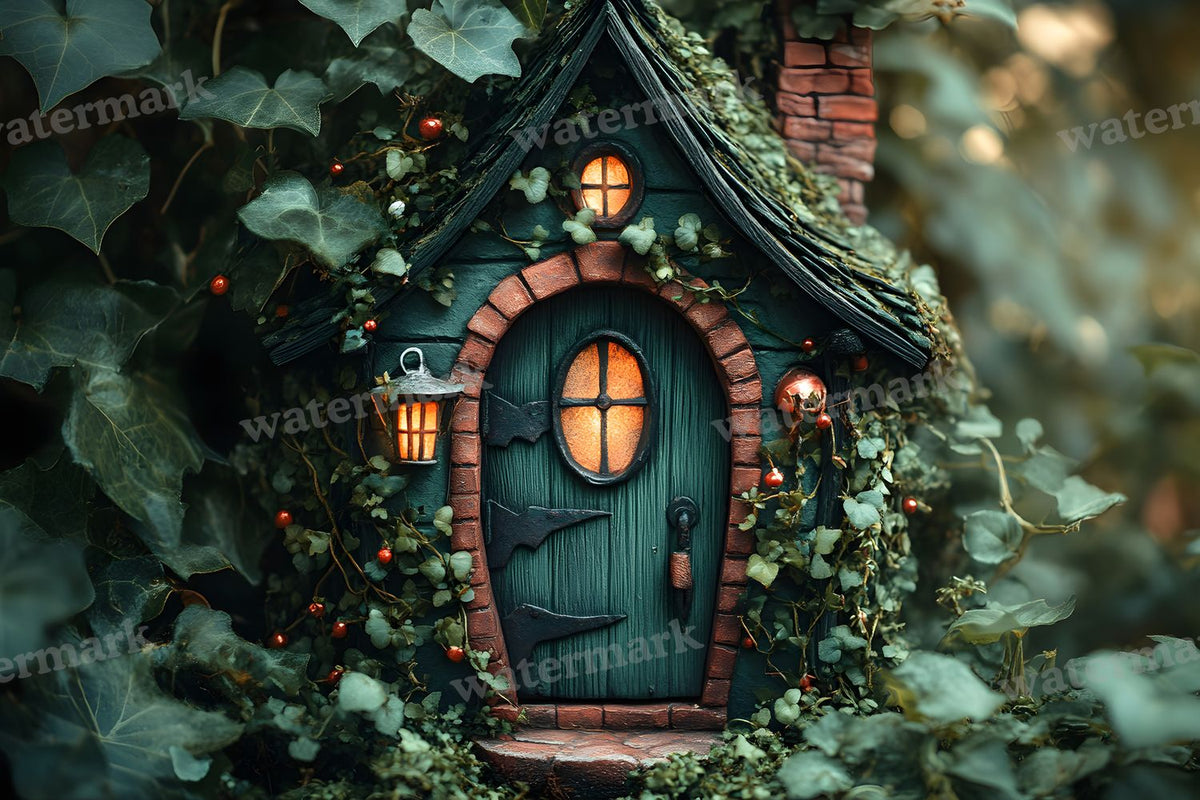 Witchs Hut Backdrop Images