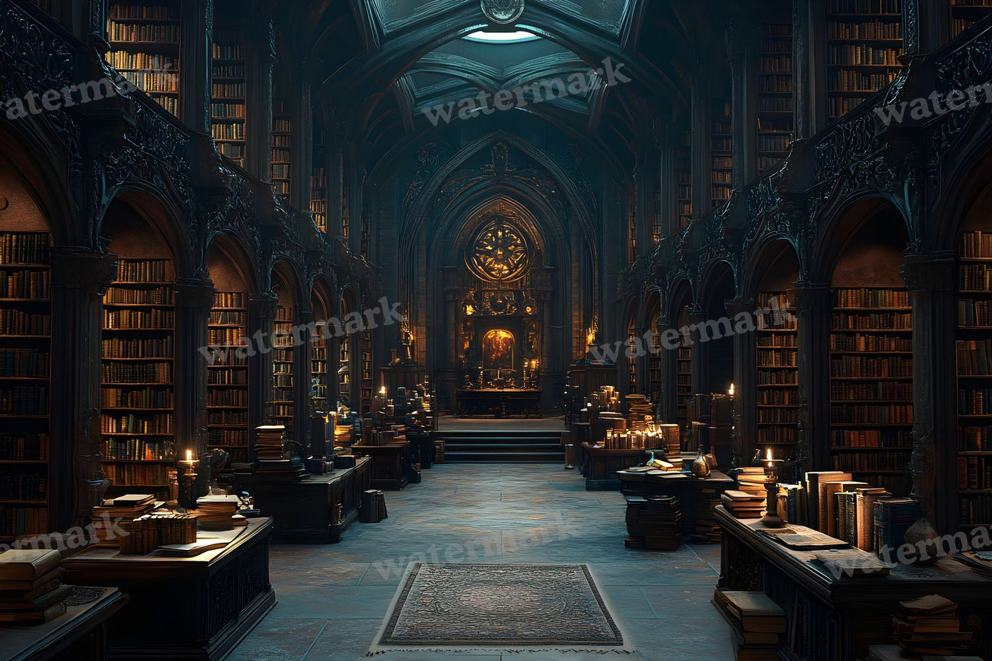 Wizards Library Backdrop Images