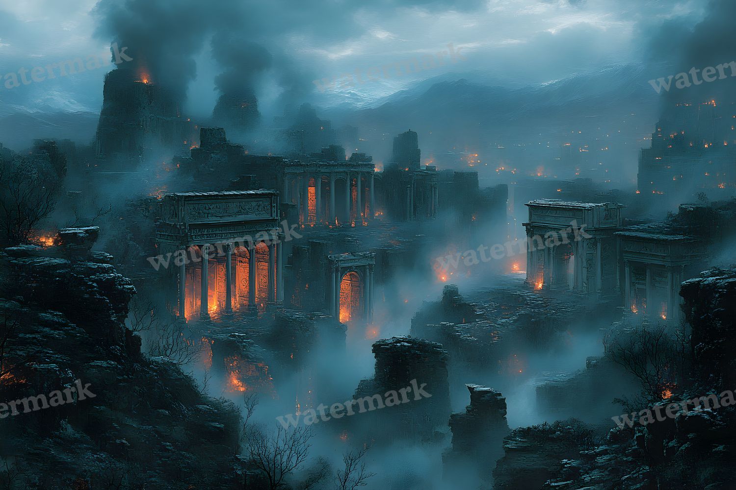 Ancient Roman Night Backdrop Images