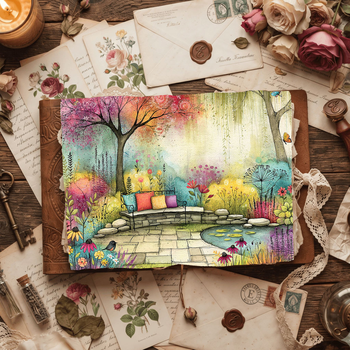 Romantic Garden Scene