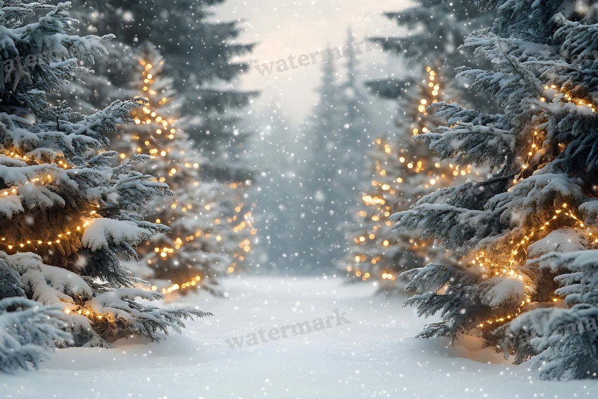 Snowy Forest Backdrop Images