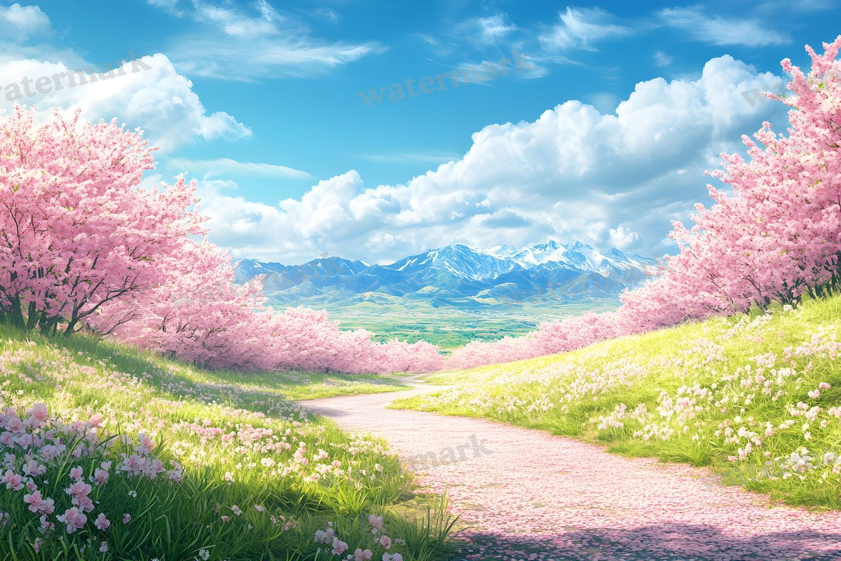 Spring Blossom Escape Backdrop Images