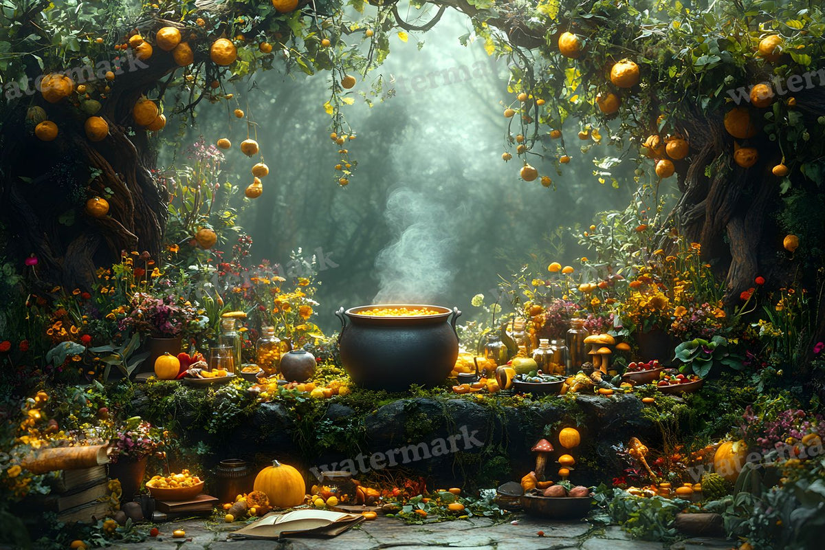 Wicked Witch Garden Backdrop Images