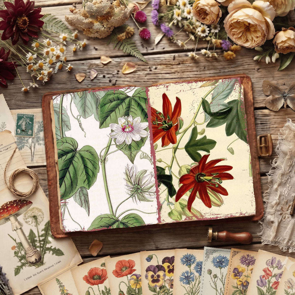 Botanical Illustrations Digital Papers