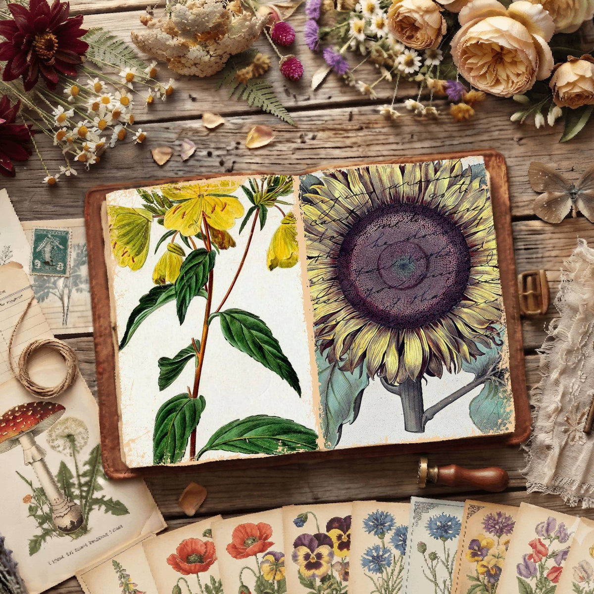 Botanical Illustrations Digital Papers