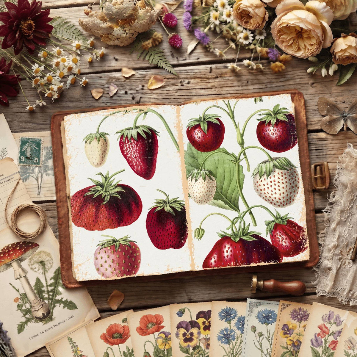 Botanical Illustrations Digital Papers