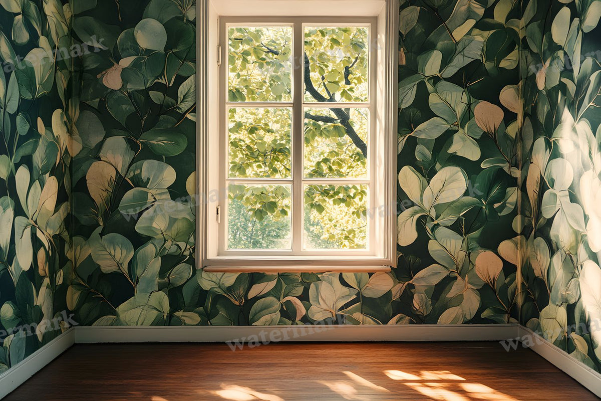 Botanical Window View Backdrop Images