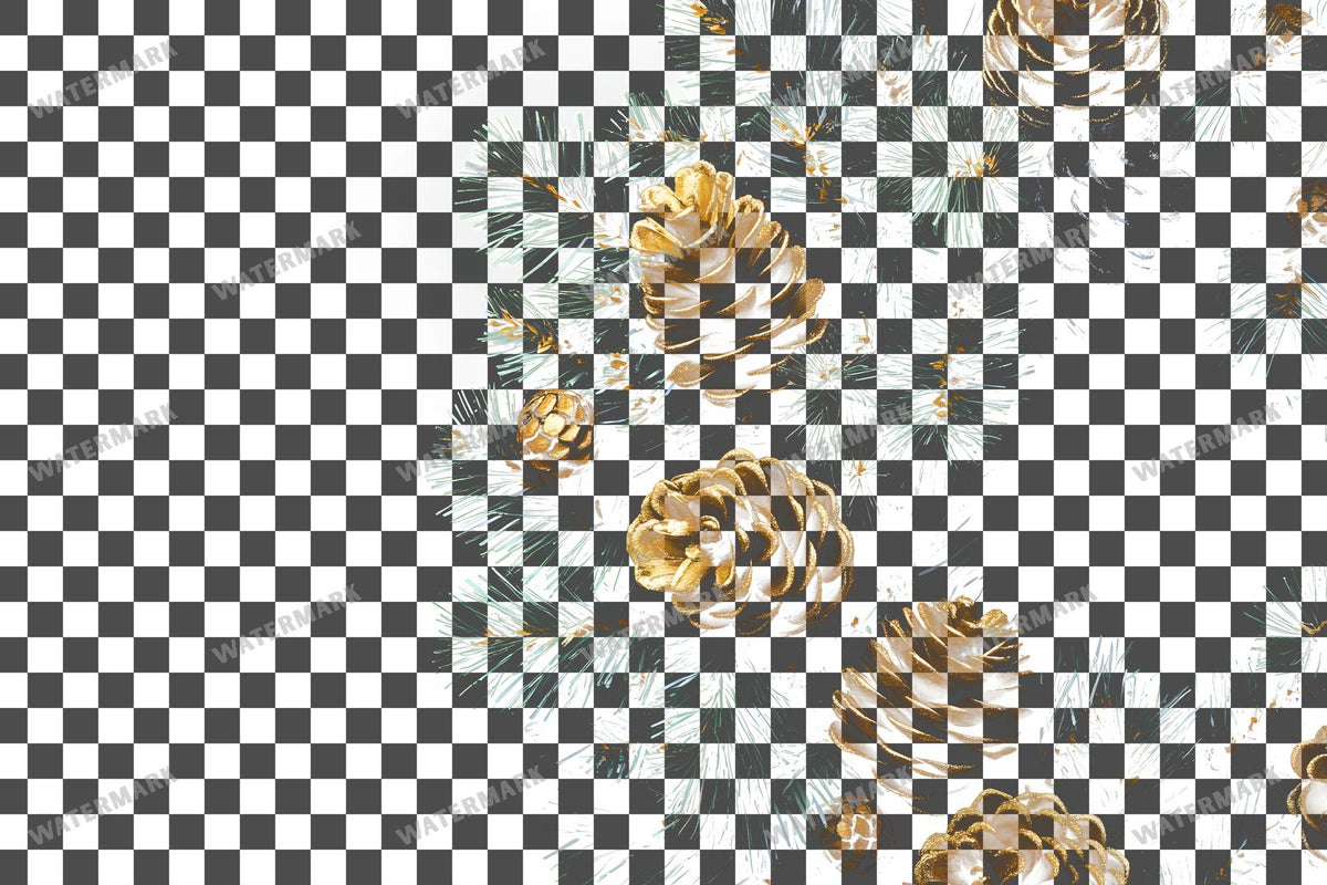 Christmas Wreath PNG overlay on a transparent checkered background, preview 37
