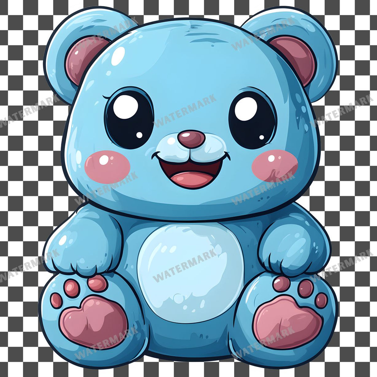 Christmas Kawaii Style Clipart Pngs