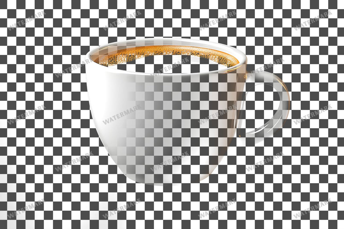 Coffee Cup PNG overlay on a transparent checkered background, preview 37