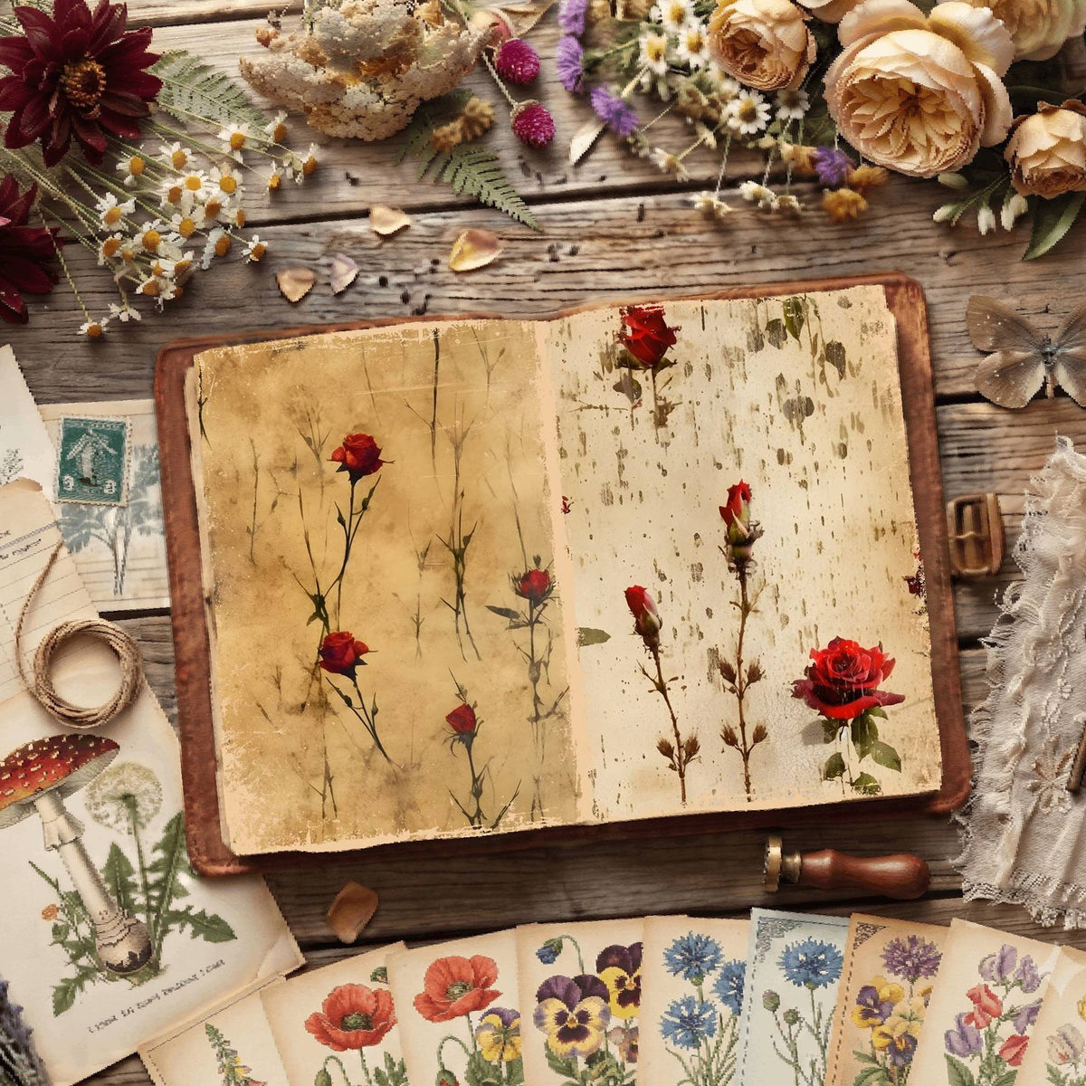 Floral Digital Papers