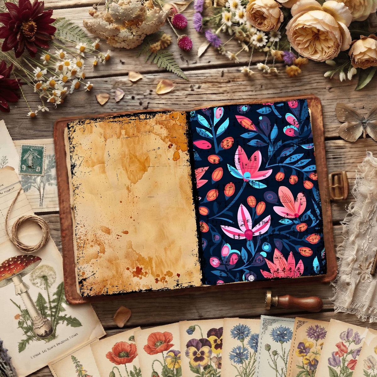 Floral Digital Papers