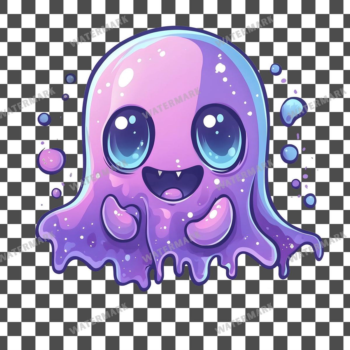 Halloween Kawaii Style Clipart Pngs