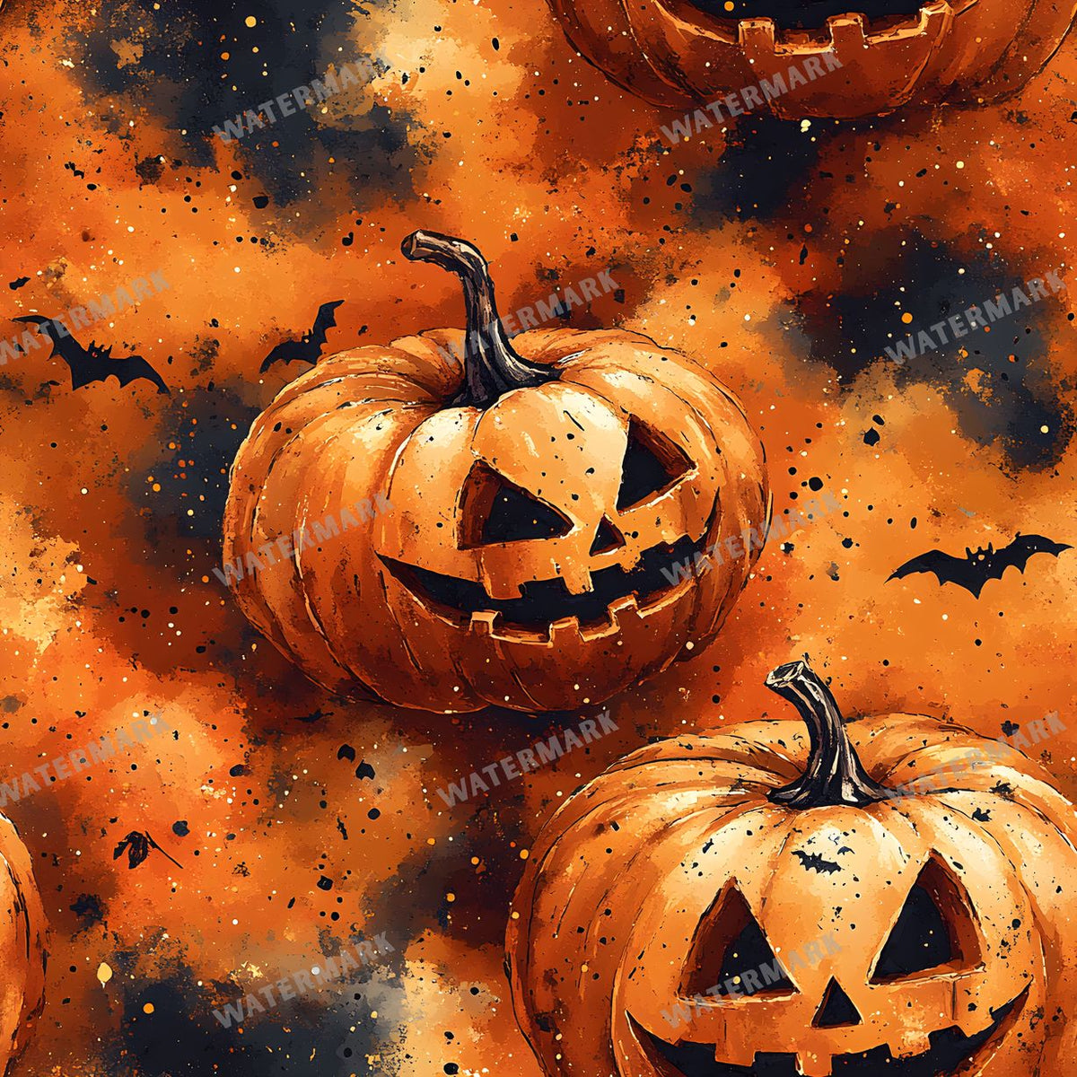 Halloween Seamless Pattern