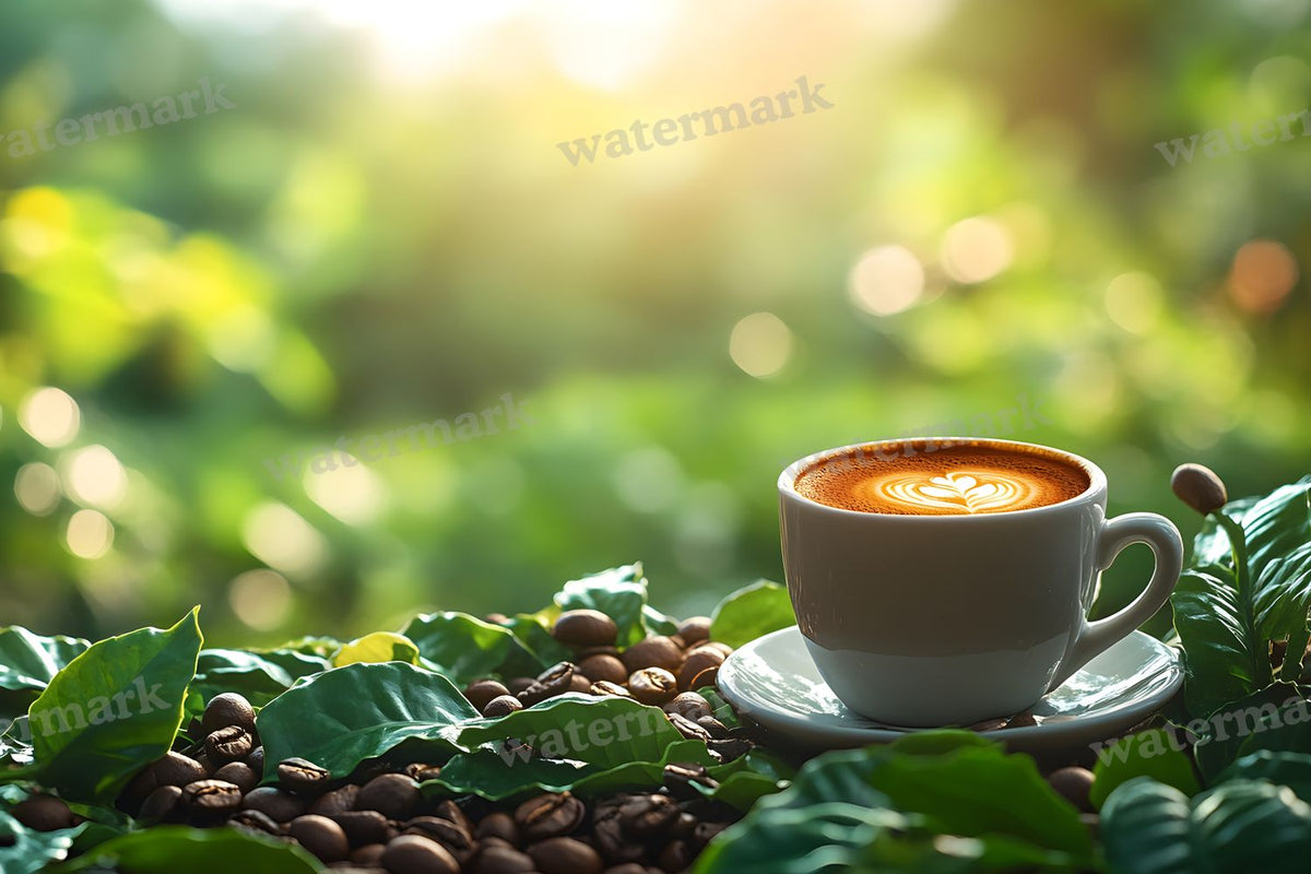 Magical Coffee digital photo backdrop for photo editing, preview 36
