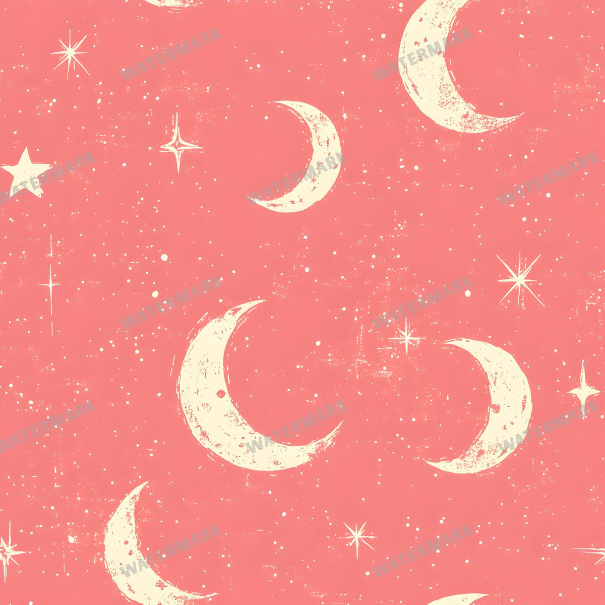 Moon seamless pattern digital paper, repeating design 37